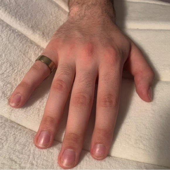 Heart and stripe ring size 8 - Picture 2 of 8